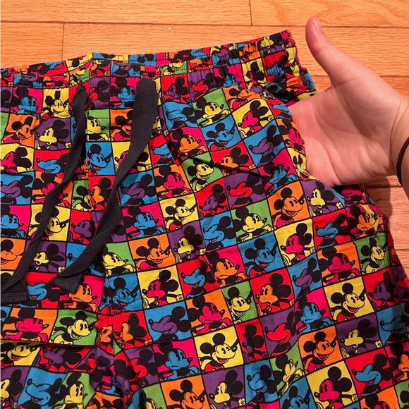 Multi-color Neon Mickey Mouse Disney Pants with Pockets - Picture 6 of 9